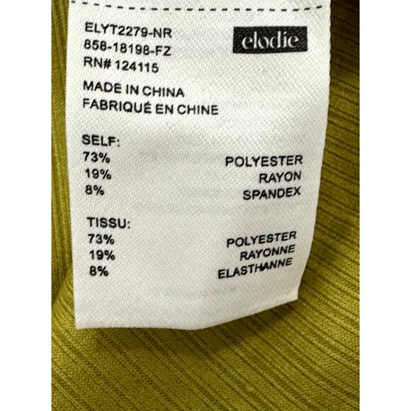 Elodie Cardigan Sweater Tie-Front Ribbed Cropped Length Mustard Yellow W L NWT - Picture 10 of 10